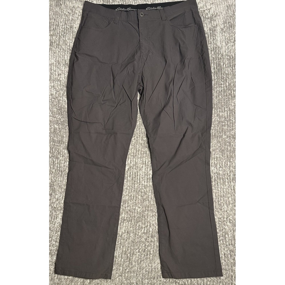 Eddie Bauer Men's Voyager Flex Chinos Pants – Gray 40x32